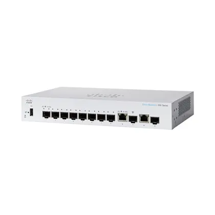 Switch Managed Cisco 8 Port Gigabit SFP CBS350-8S-E-2G-EU, External Power